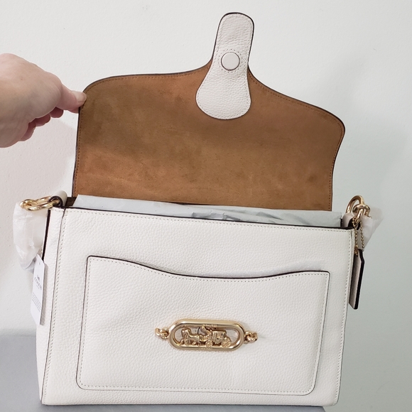 NWT! *LIMITED EDITION* COACH MIXED PATCHWORK CONVERTIBLE JADE SHOULDER BAG - Picture 8 of 14